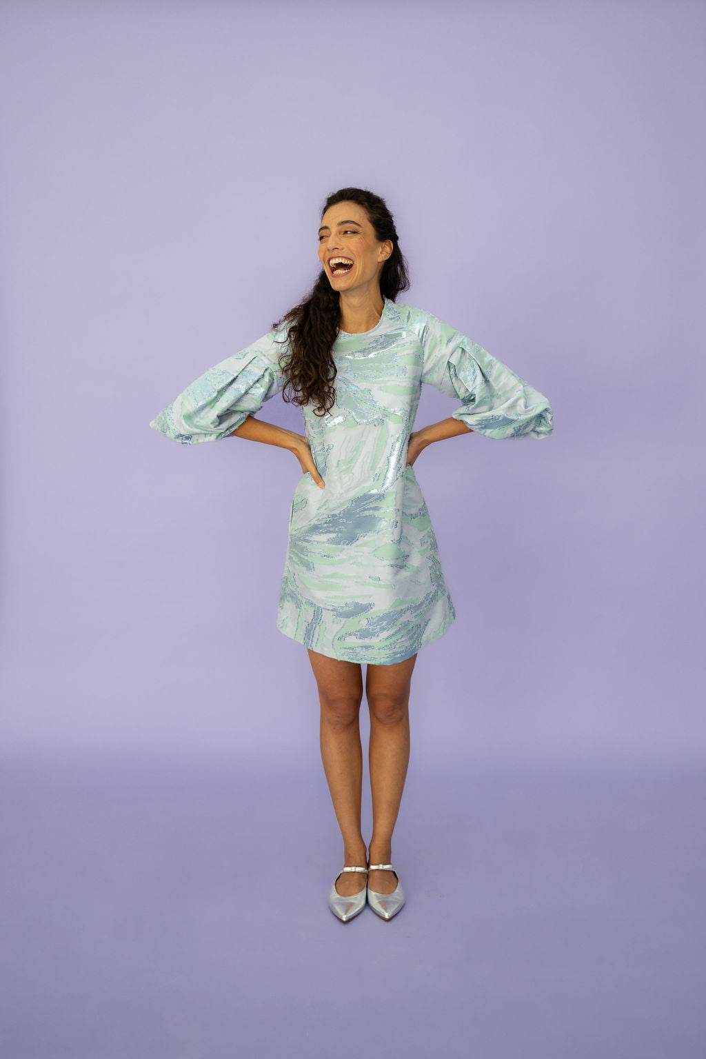 Berg Wash Argento Schleifen Mules