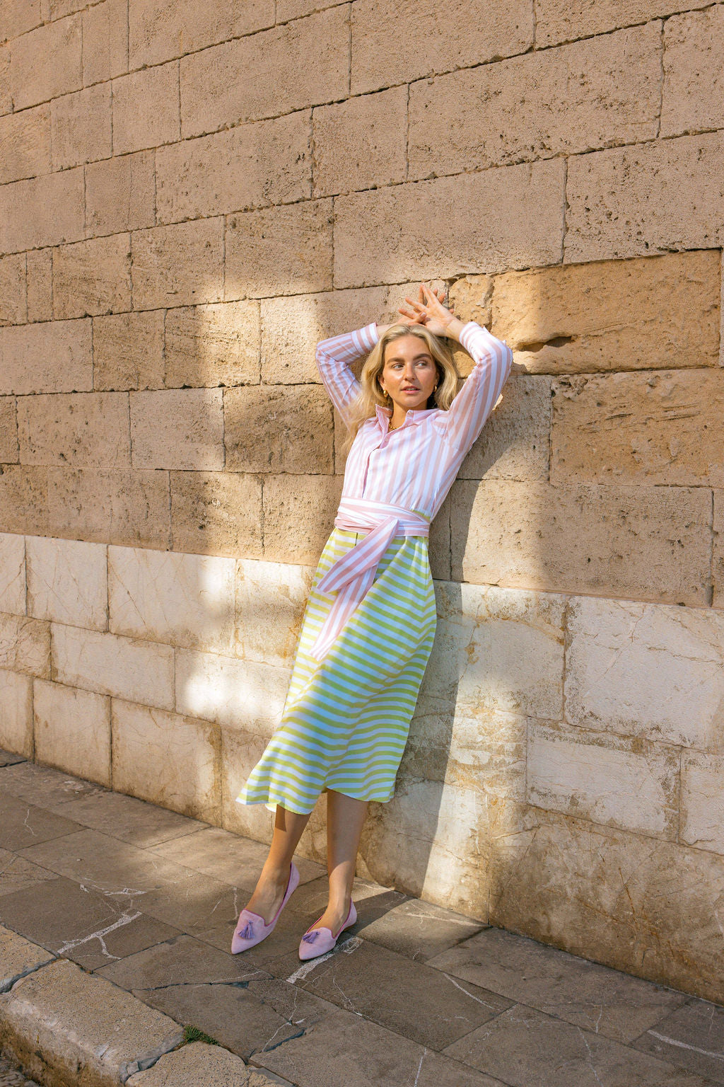 Pig Rose-Bouganville-Hot Pink Tassel Loafer Pointy (short tassel)