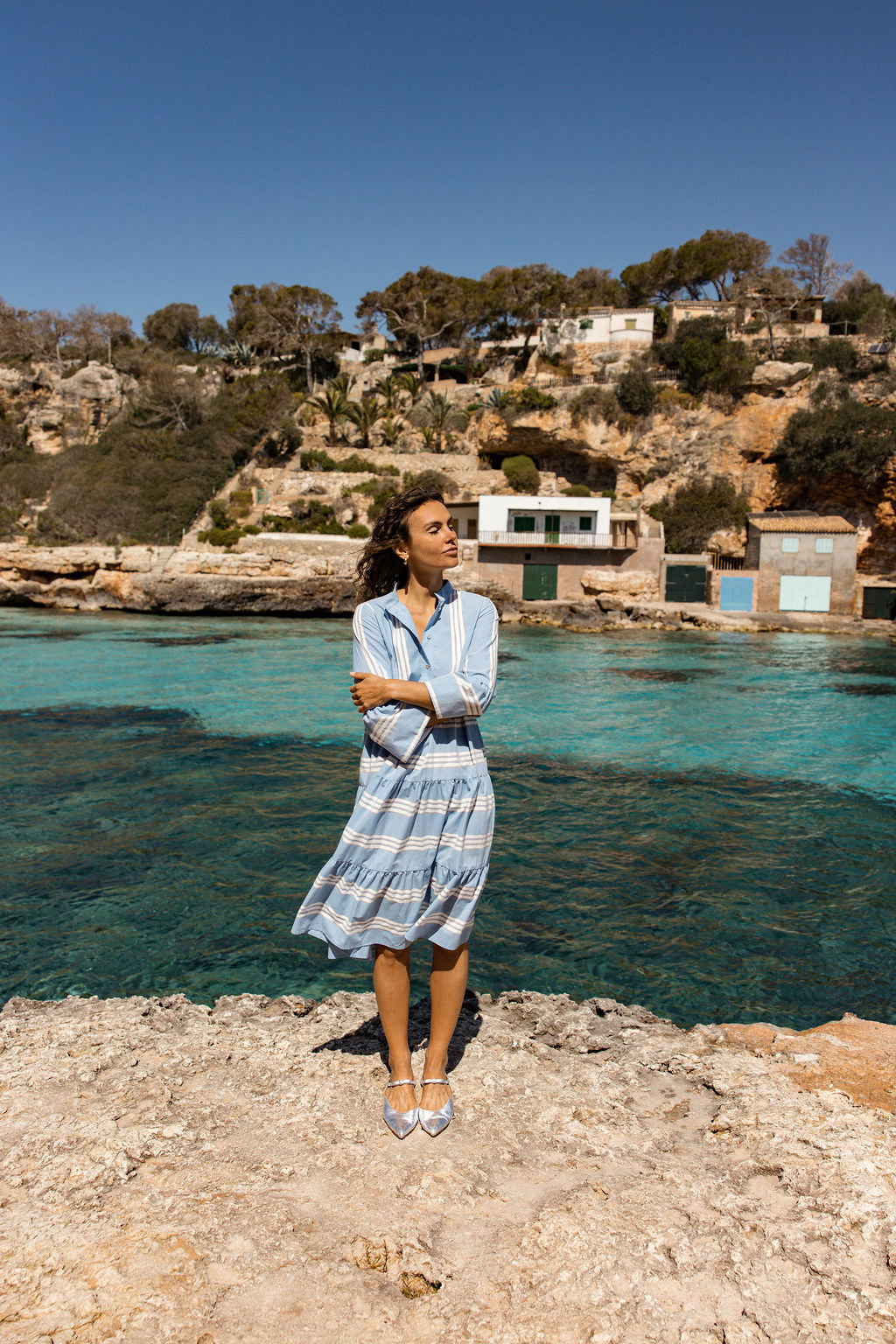 Berg Wash Argento Schleifen Mules