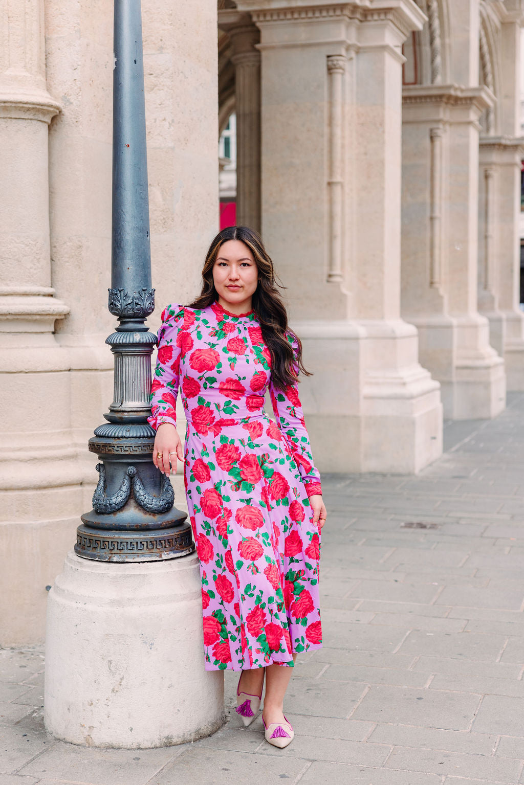 Ecru-Confetti Tasselloafer Pointy (langer Tassel)