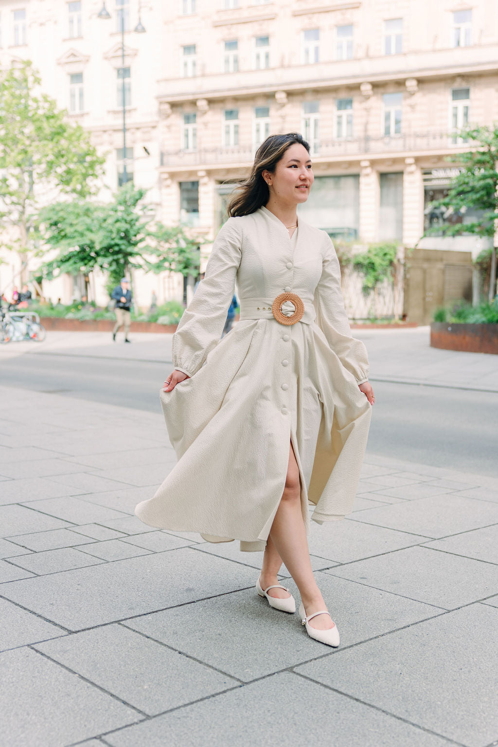 Cream Mary Jane Tweed