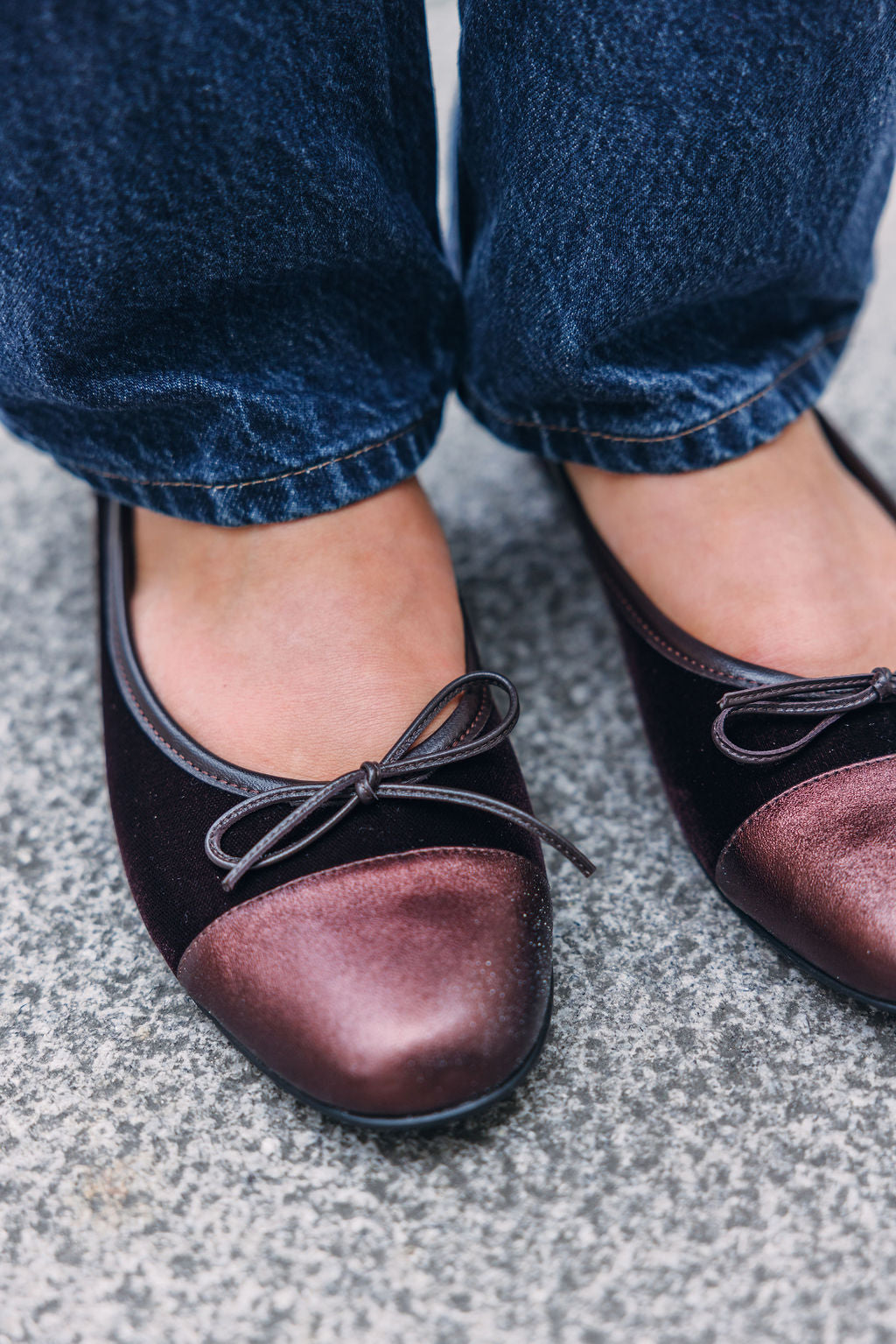 T.Moro-Dark Brown Velluto Ballerina