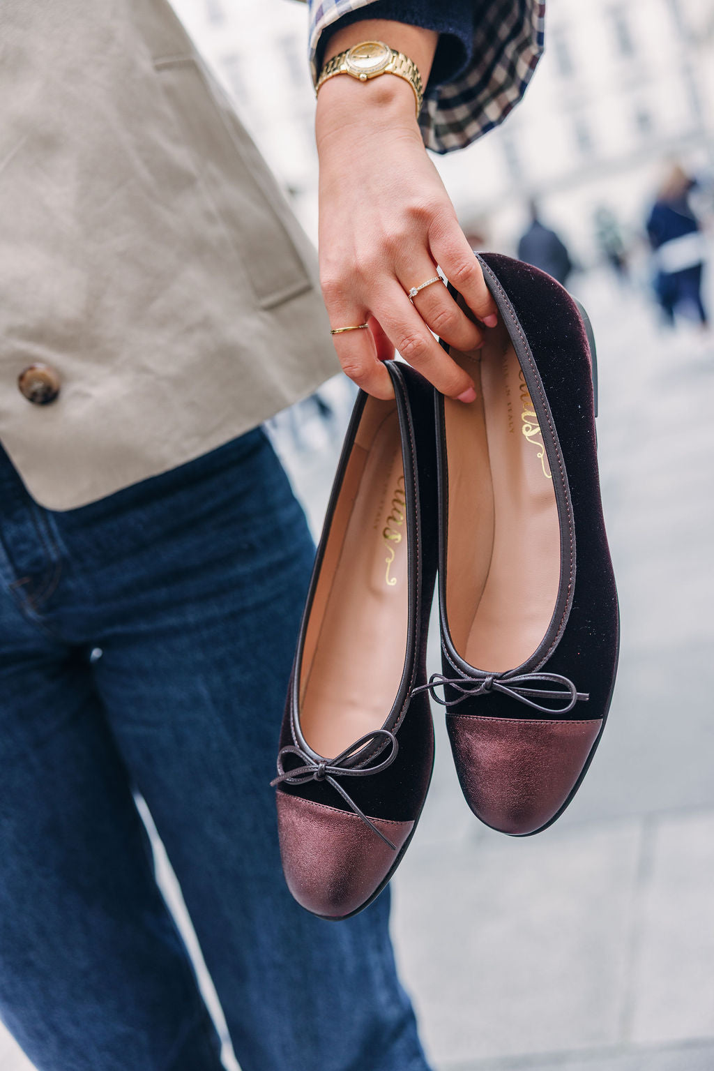 T.Moro-Dark Brown Velluto Ballerina