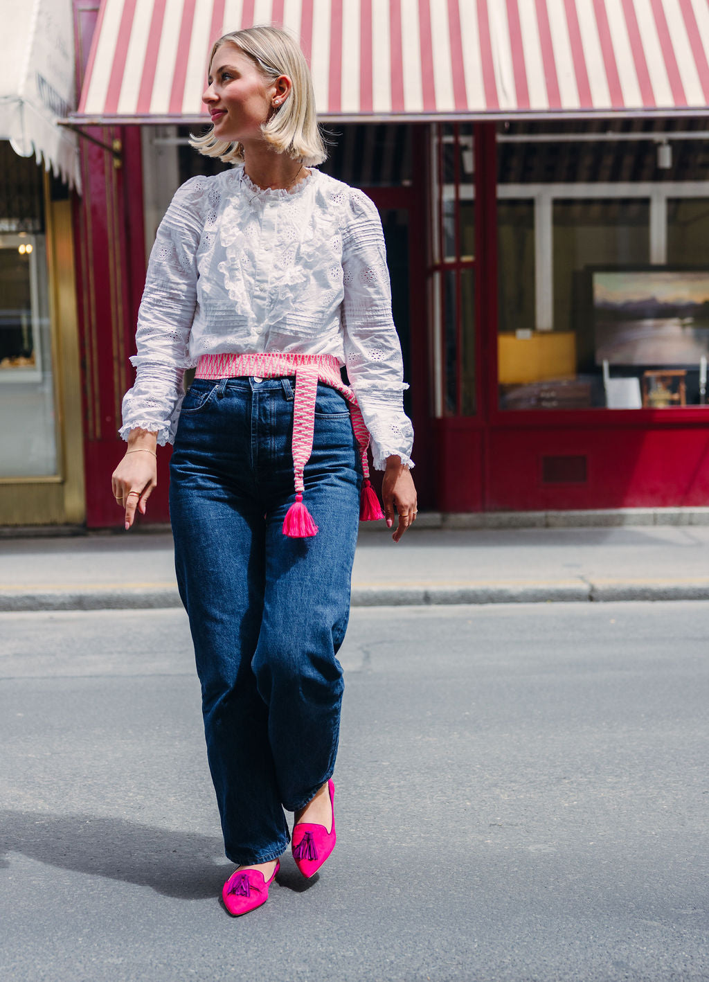 Fancy-Porpora Tasselloafer Pointy (langer Tassel)