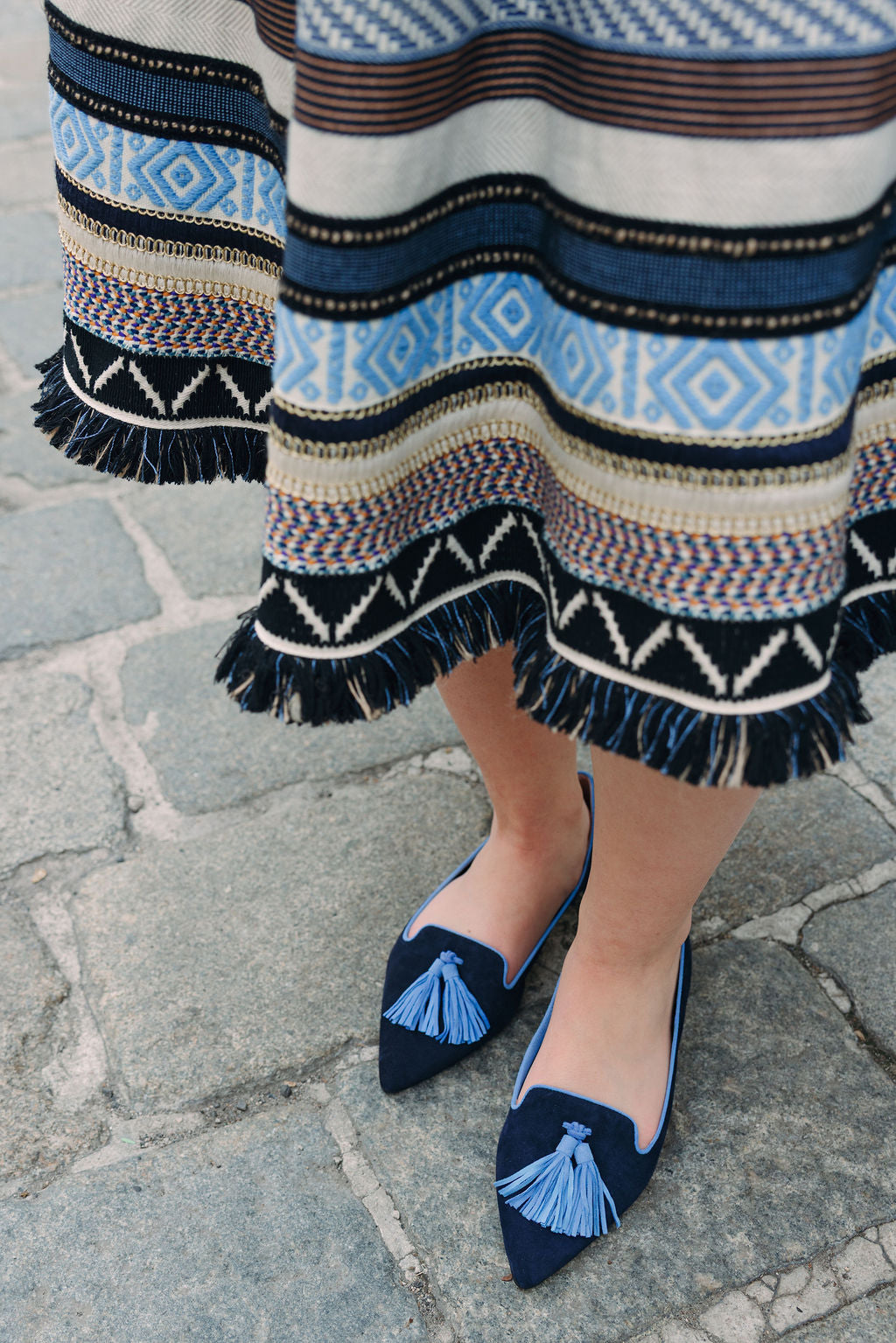Blu-Cranyon Tasselloafer Pointy (langer Tassel)