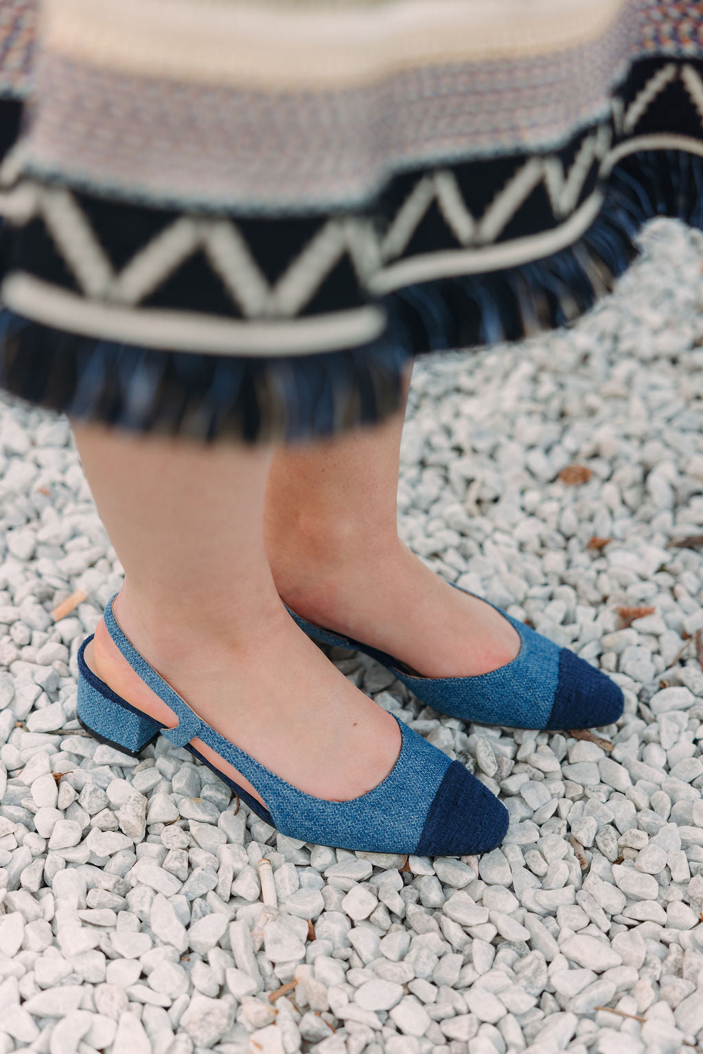 Navy Jeans Levis Slingback