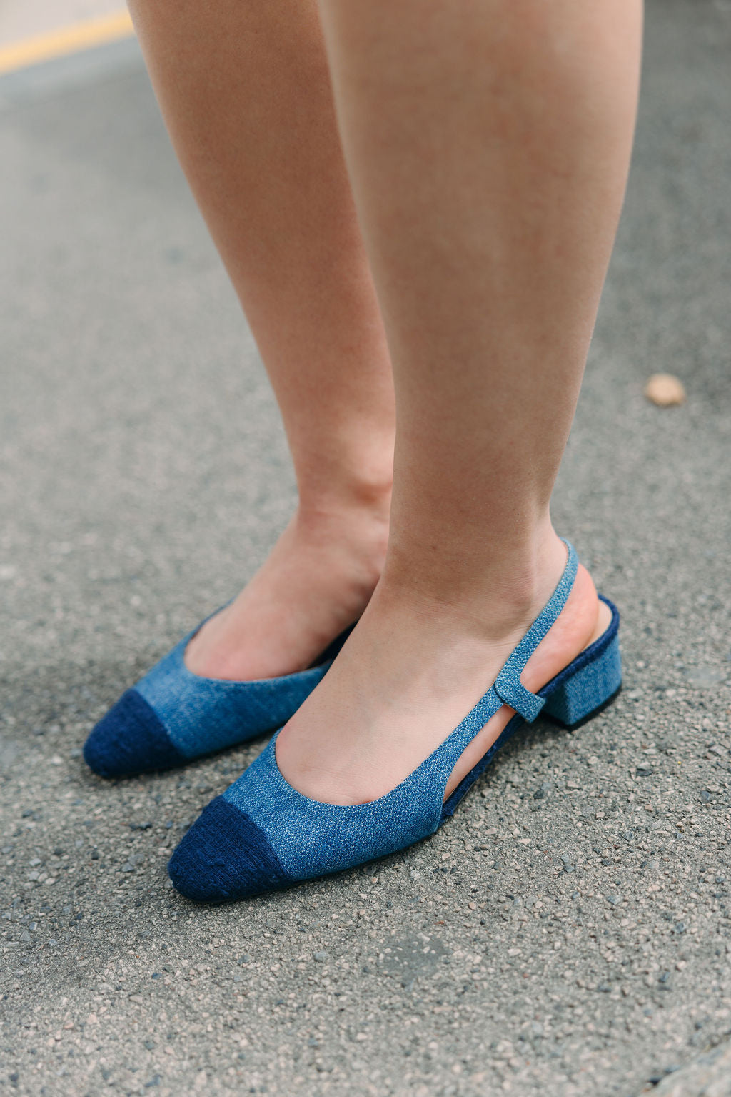 Navy Jeans Levis Slingback