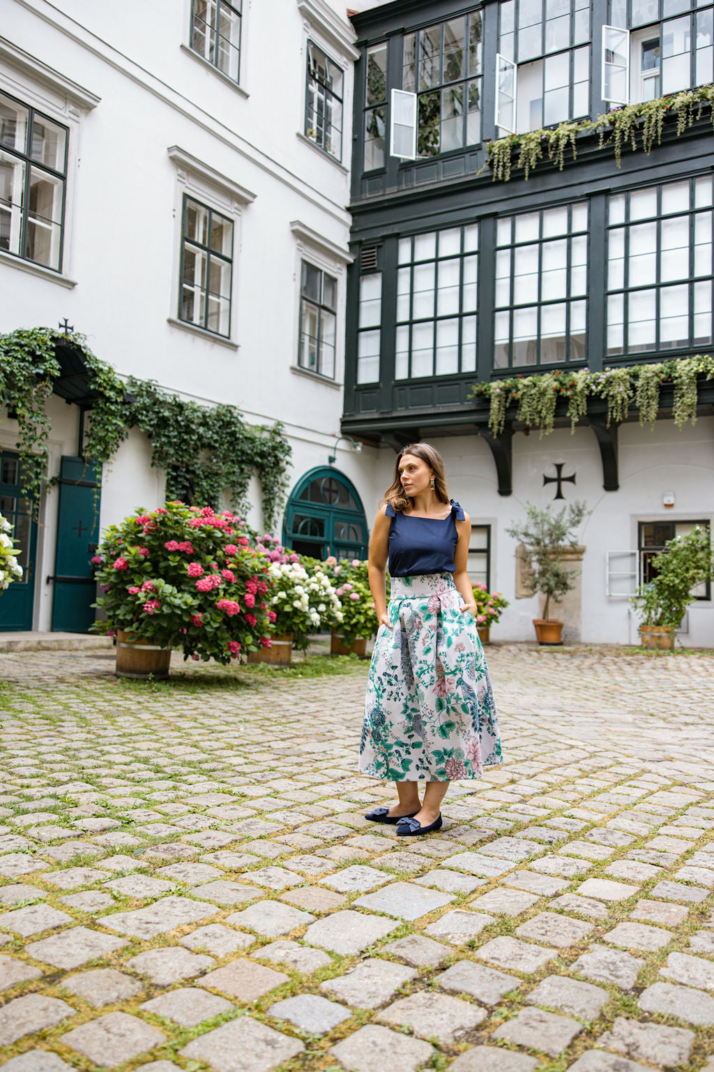 Blu-Ghisa Schleifenloafer Pointy