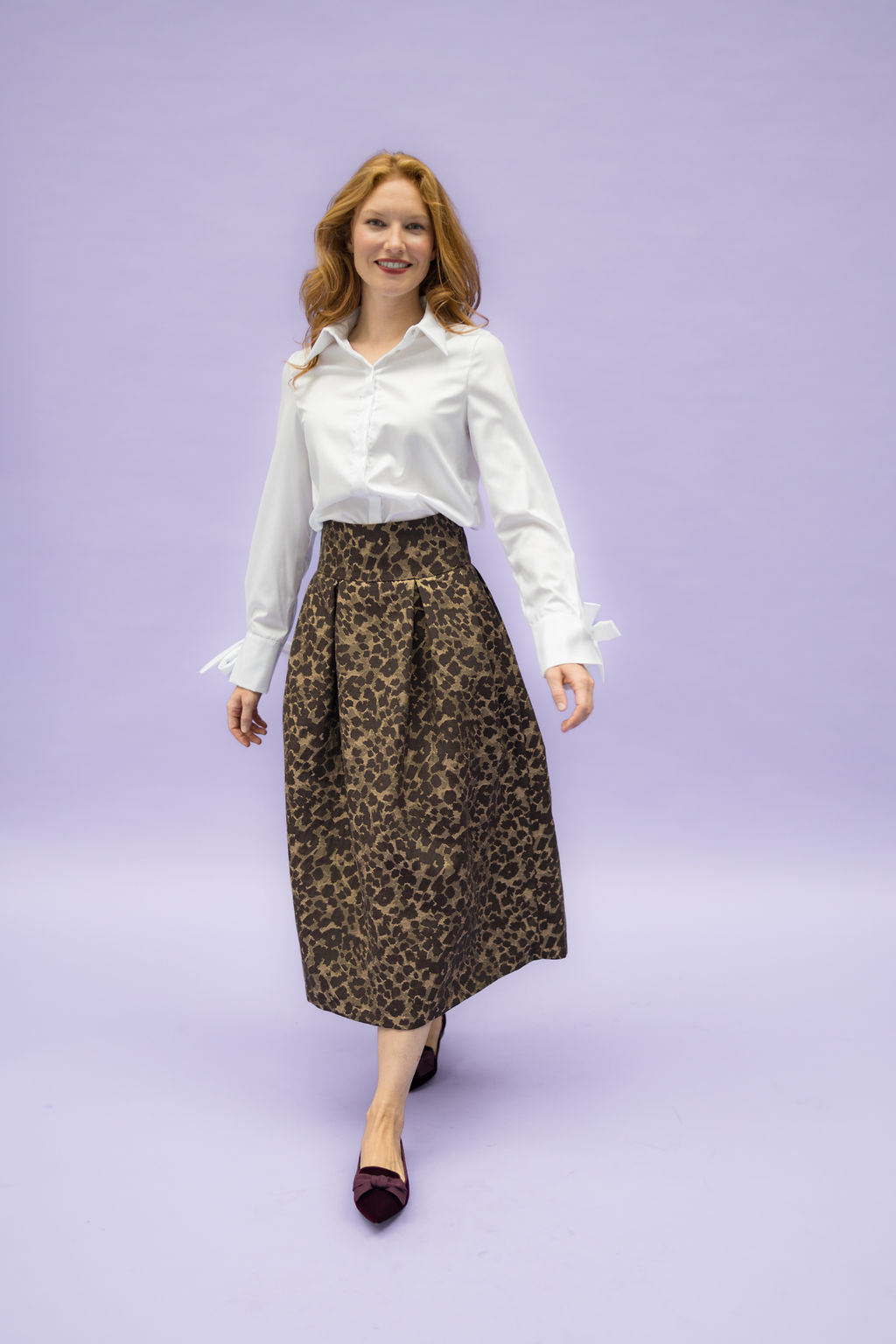 Bordeaux - Uva Samt Schleifenloafer Pointy