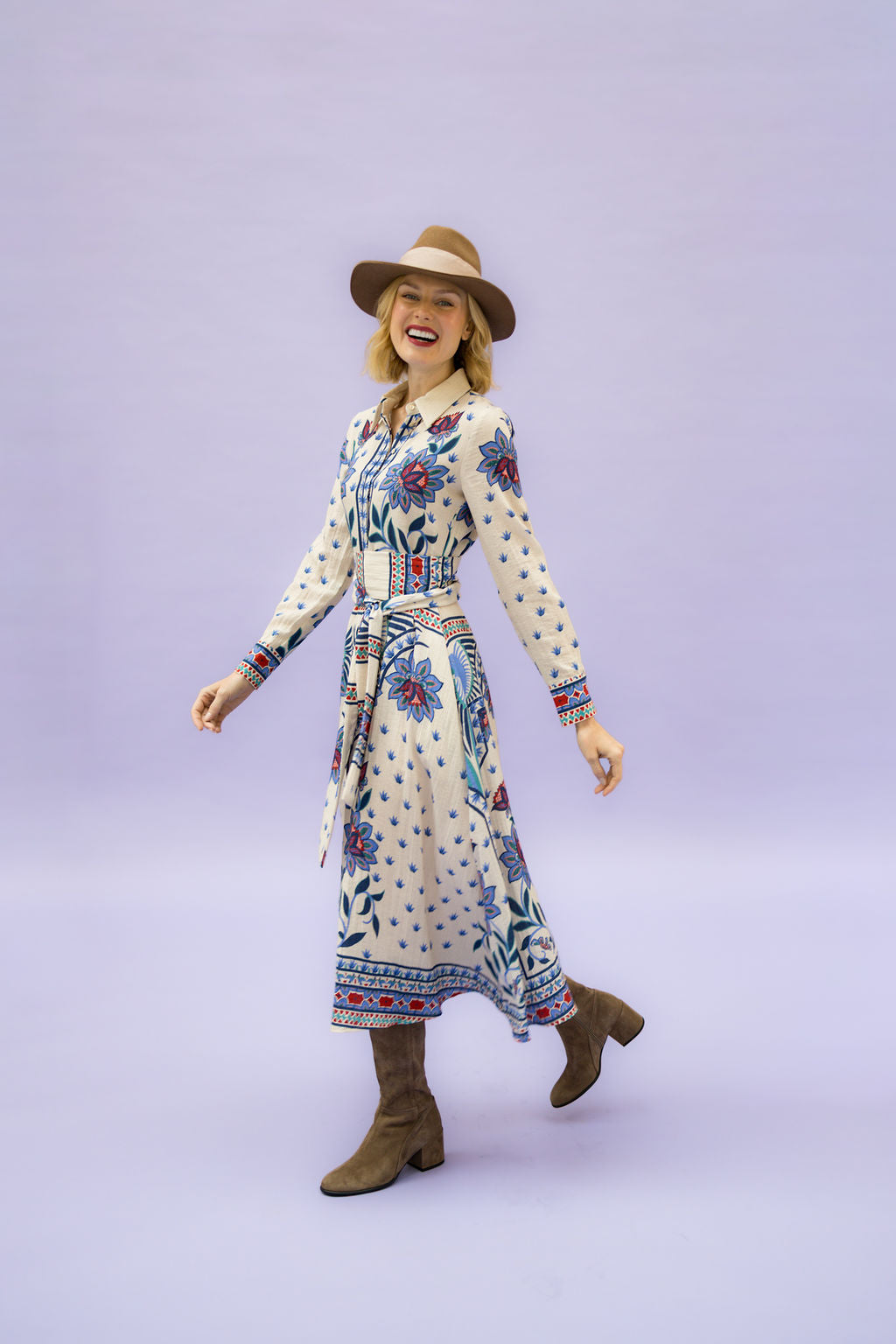 Stiefel Taupe ungefüttert