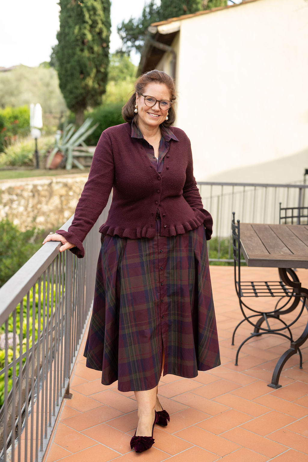 Rubino Velvet Schleifen Pumps