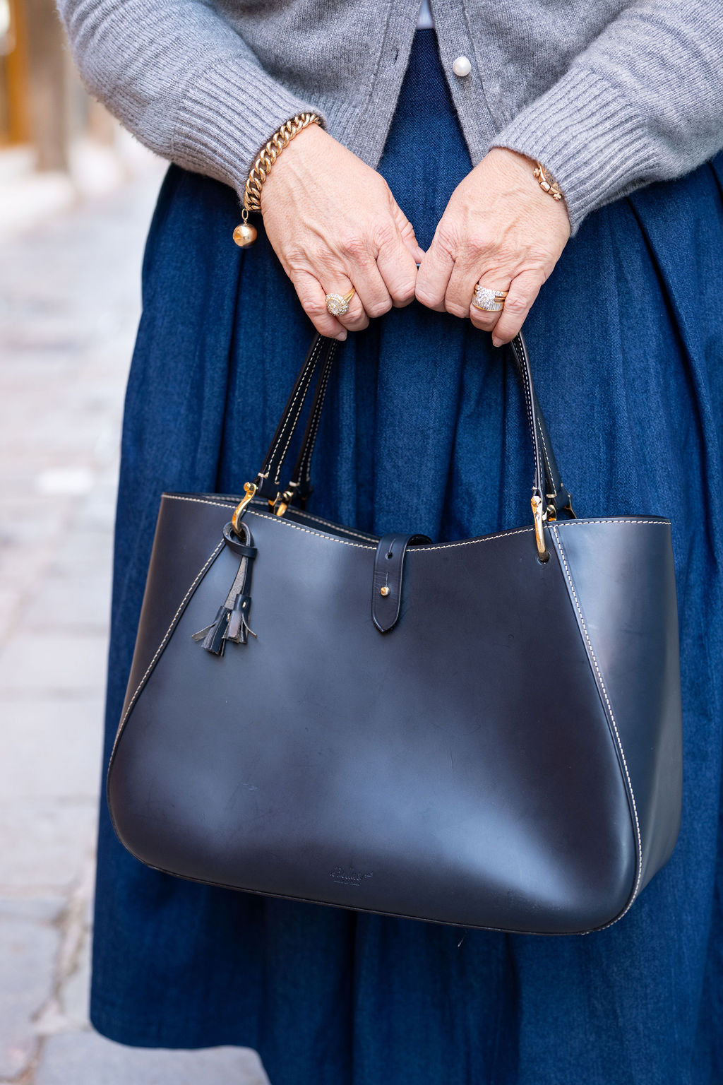 Bellas Shopper Navy