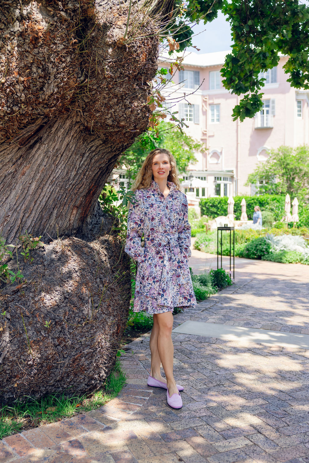 Rosa-Ortensia Velours Furlane