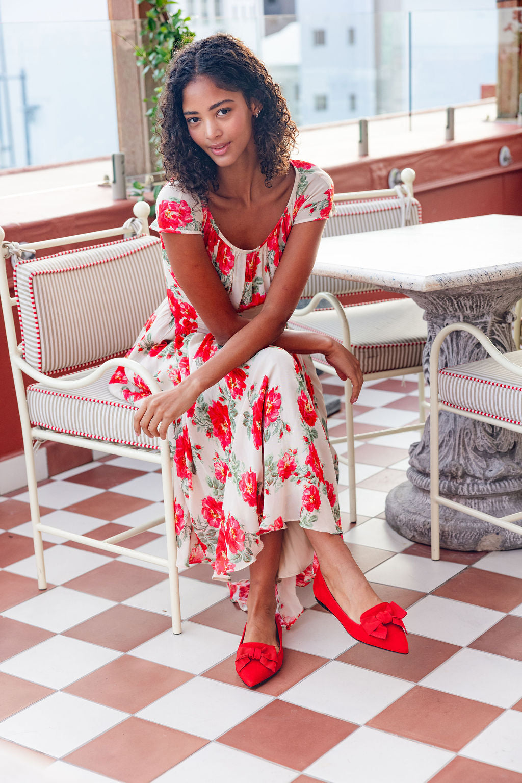 Blood-Rosso Schleifenloafer Pointy