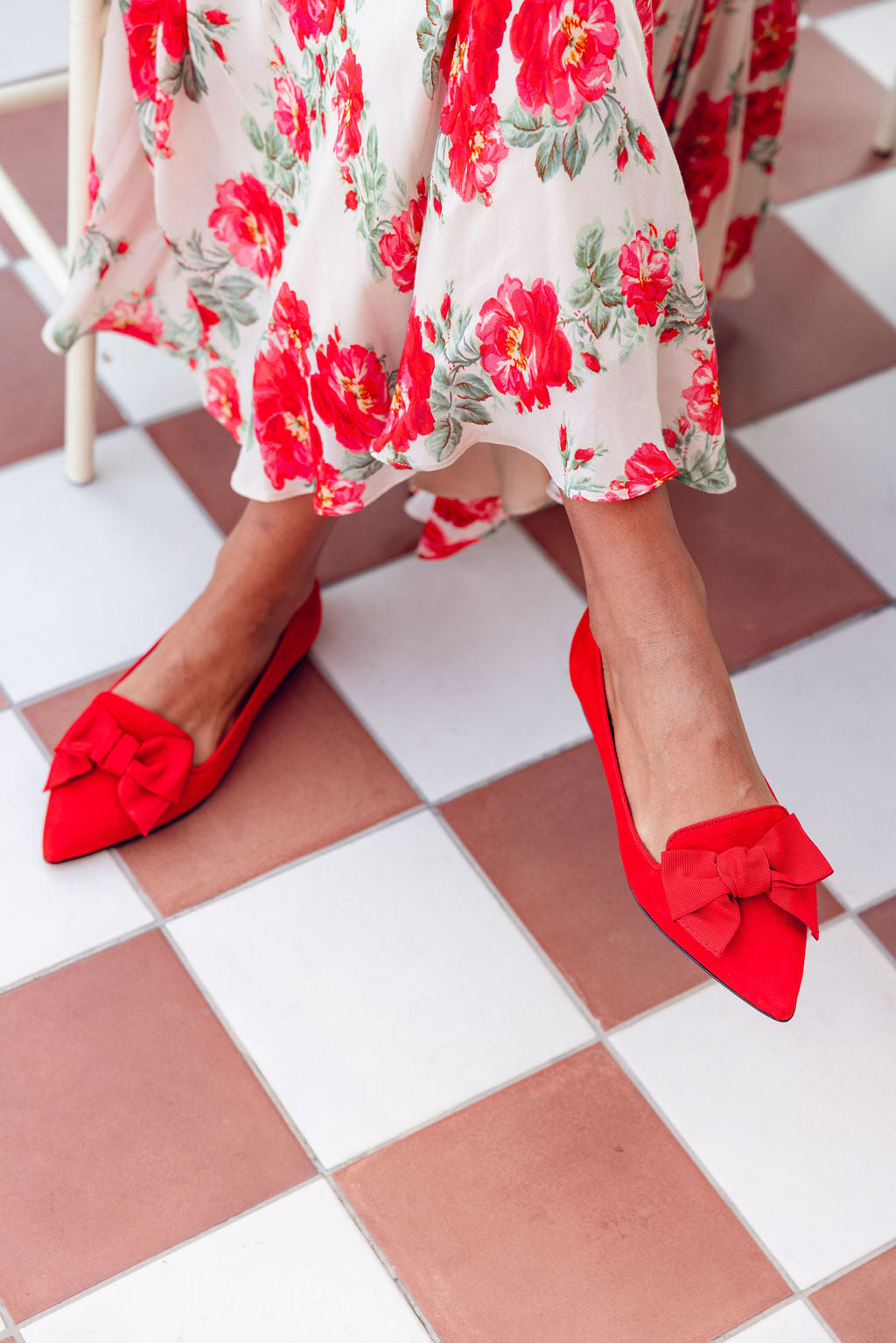 Blood-Rosso Schleifenloafer Pointy