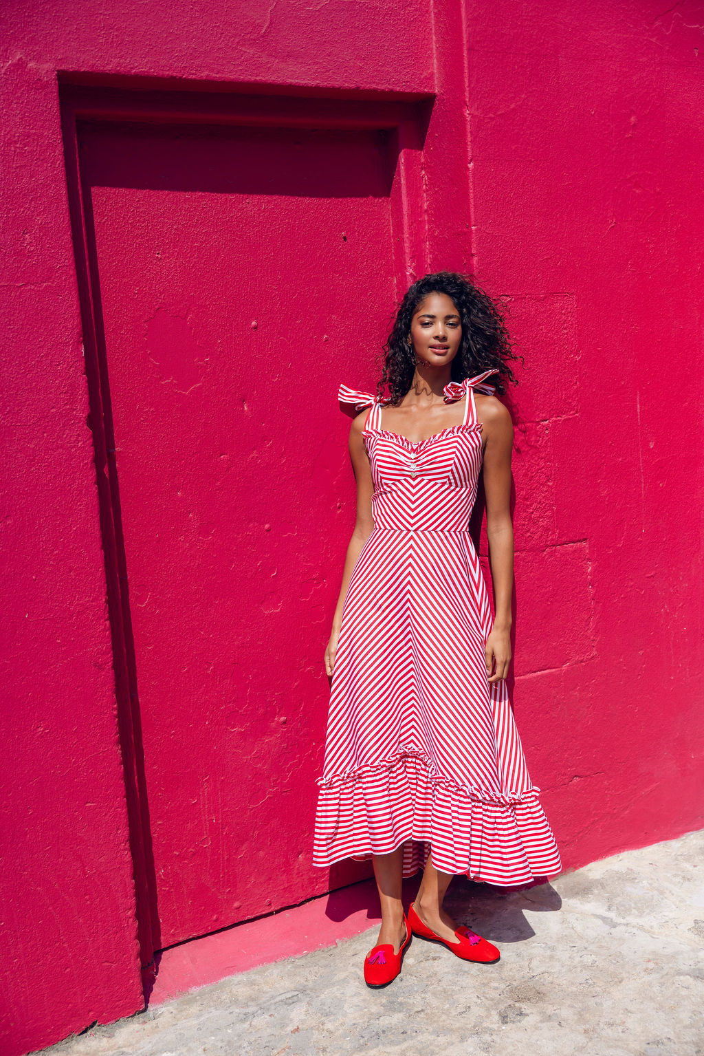 Blood-Hot Pink Summer Tasselloafer