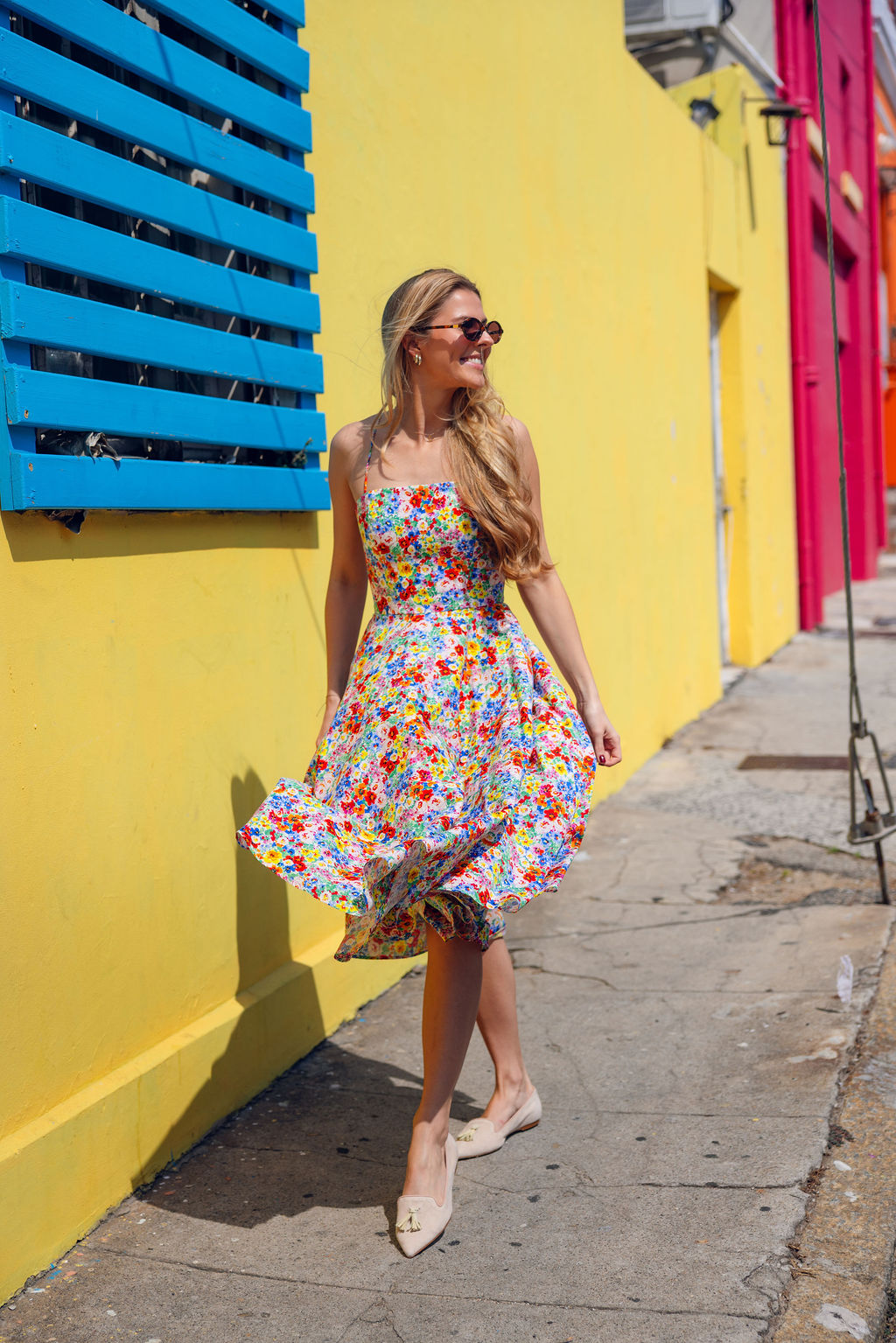 Peach-Citrus-Rose Tasselloafer Pointy (kurzer Tassel)