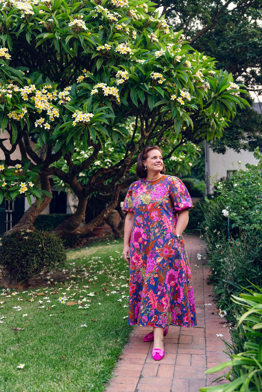 Hot Pink-Shocking Schleifenloafer