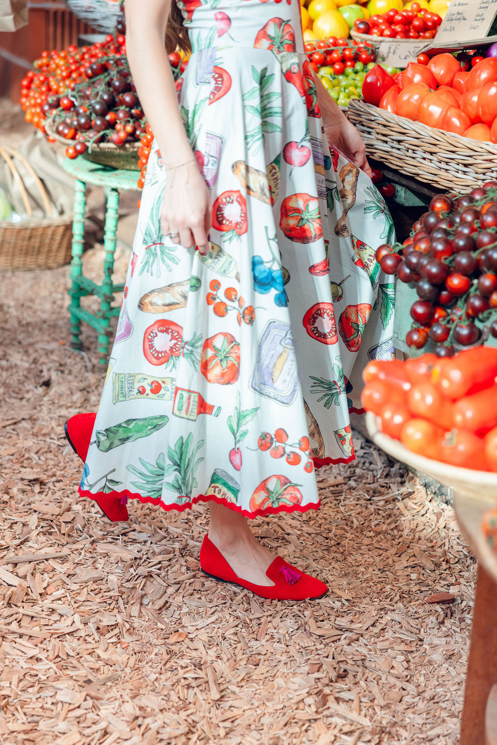 Blood-Hot Pink Summer Tasselloafer