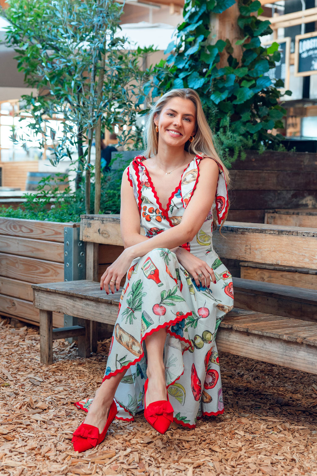 Blood-Rosso Schleifenloafer Pointy