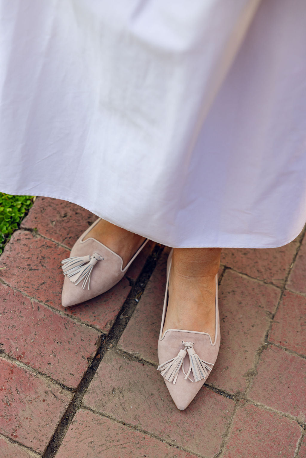 Sac-Peach Tasselloafer Pointy (langer Tassel)