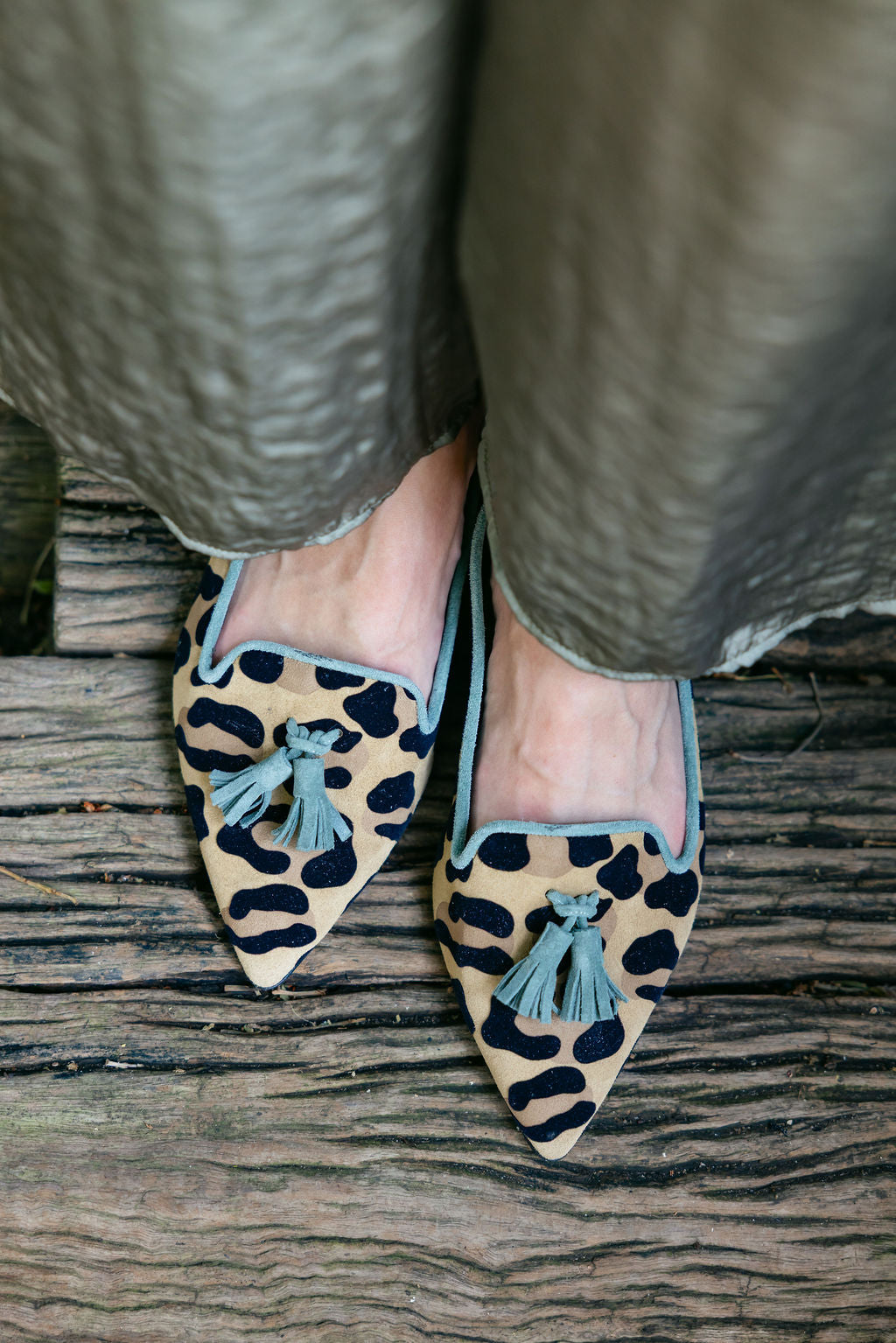 Leo Orlando-Militare Tasselloafer Pointy (kurzer Tassel)