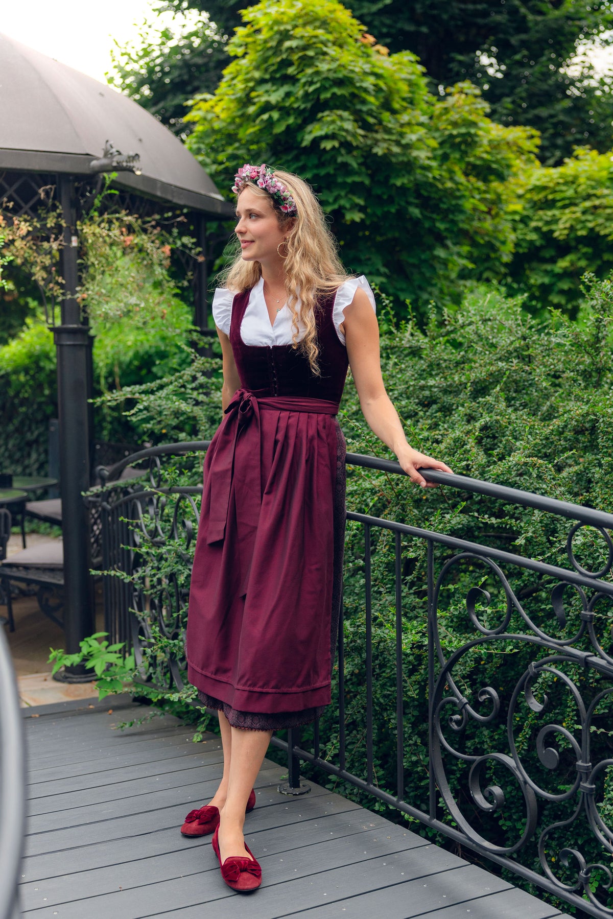 Syrah Samt-Schleifenloafer