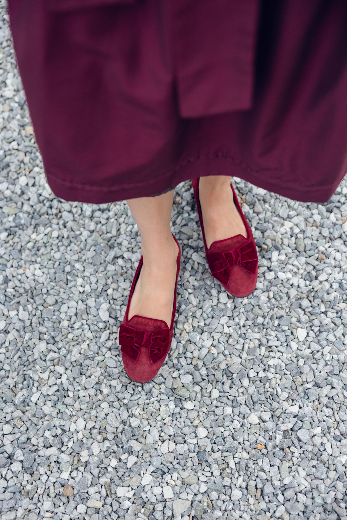 Syrah Samt-Schleifenloafer