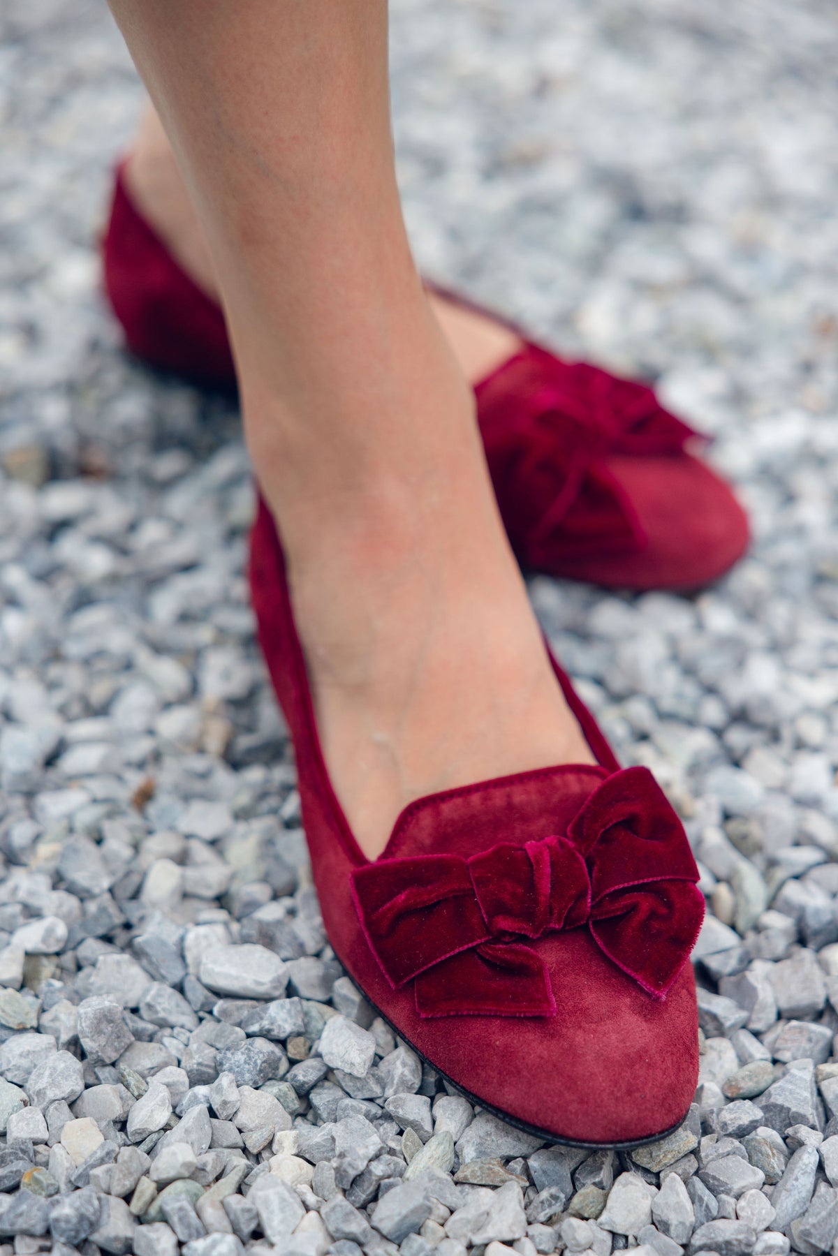 Syrah Samt-Schleifenloafer