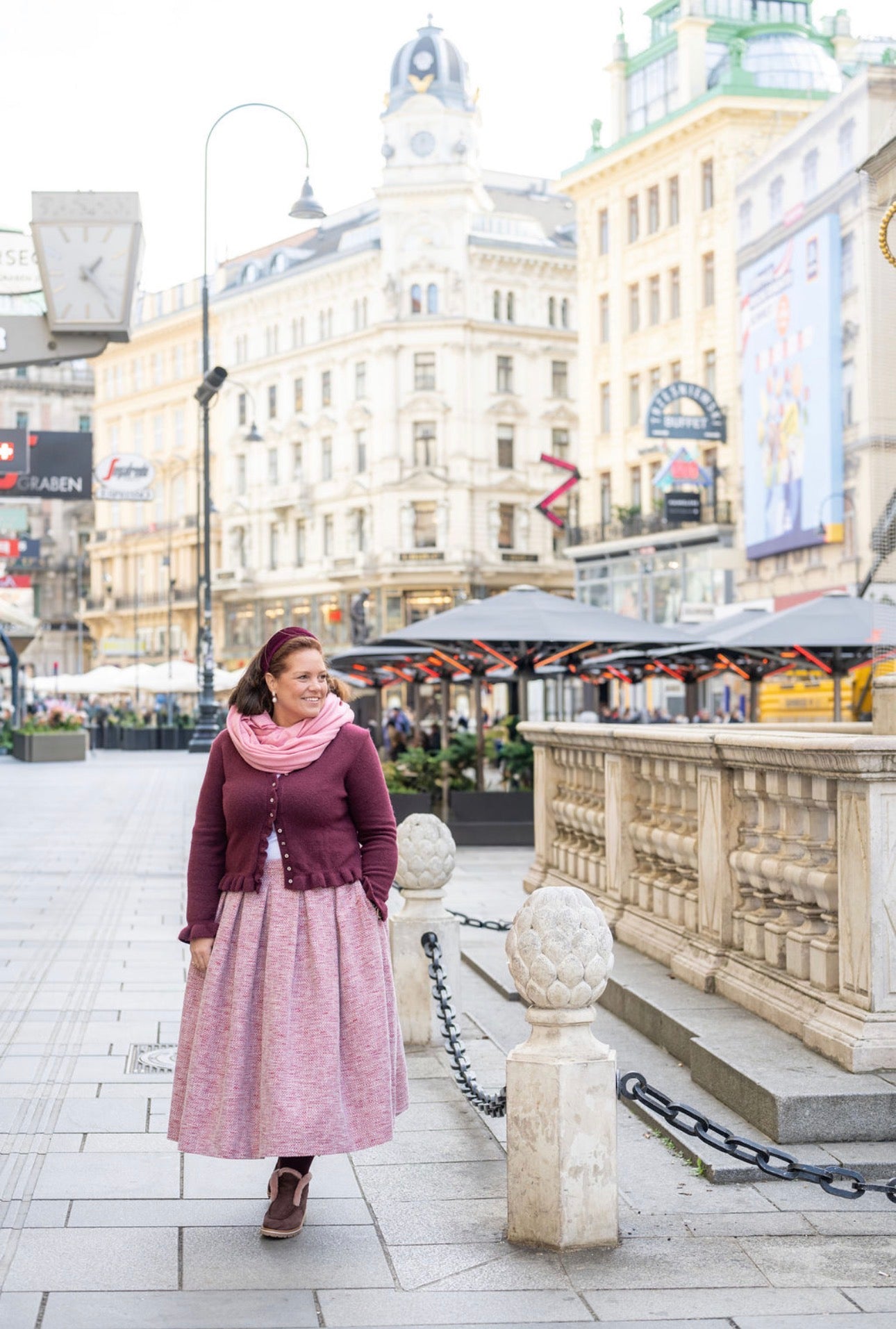 Bordo Stiefelette gefüttert mit Profilsohle
