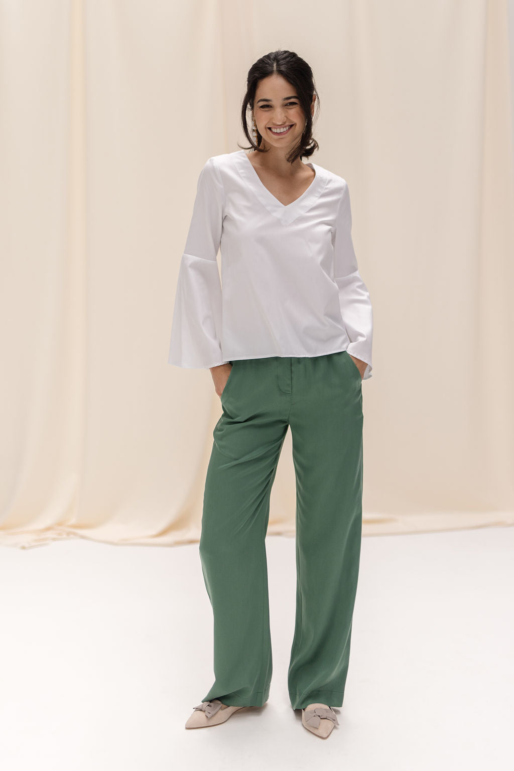 Fondotinta-Cenere Schleifenloafer Pointy