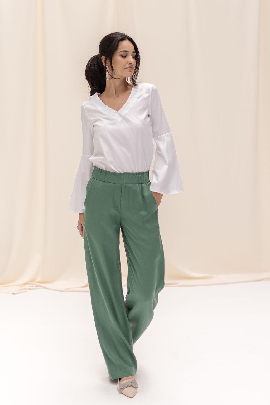 Fondotinta-Cenere Schleifenloafer Pointy