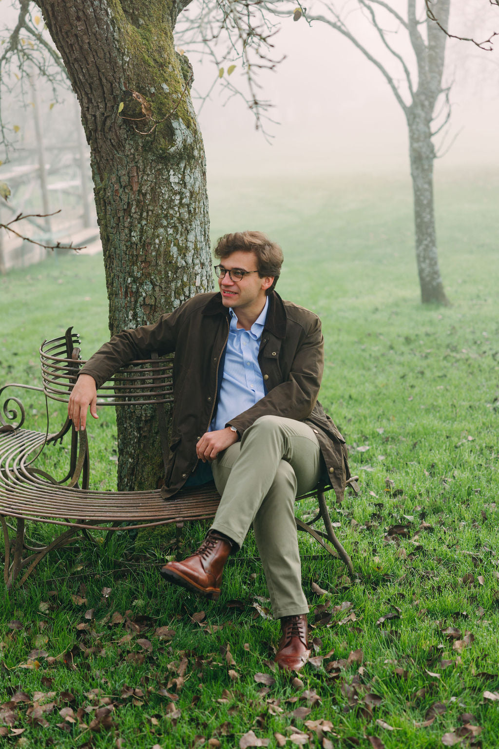 MEN lace-up boots Pull up Seahorse