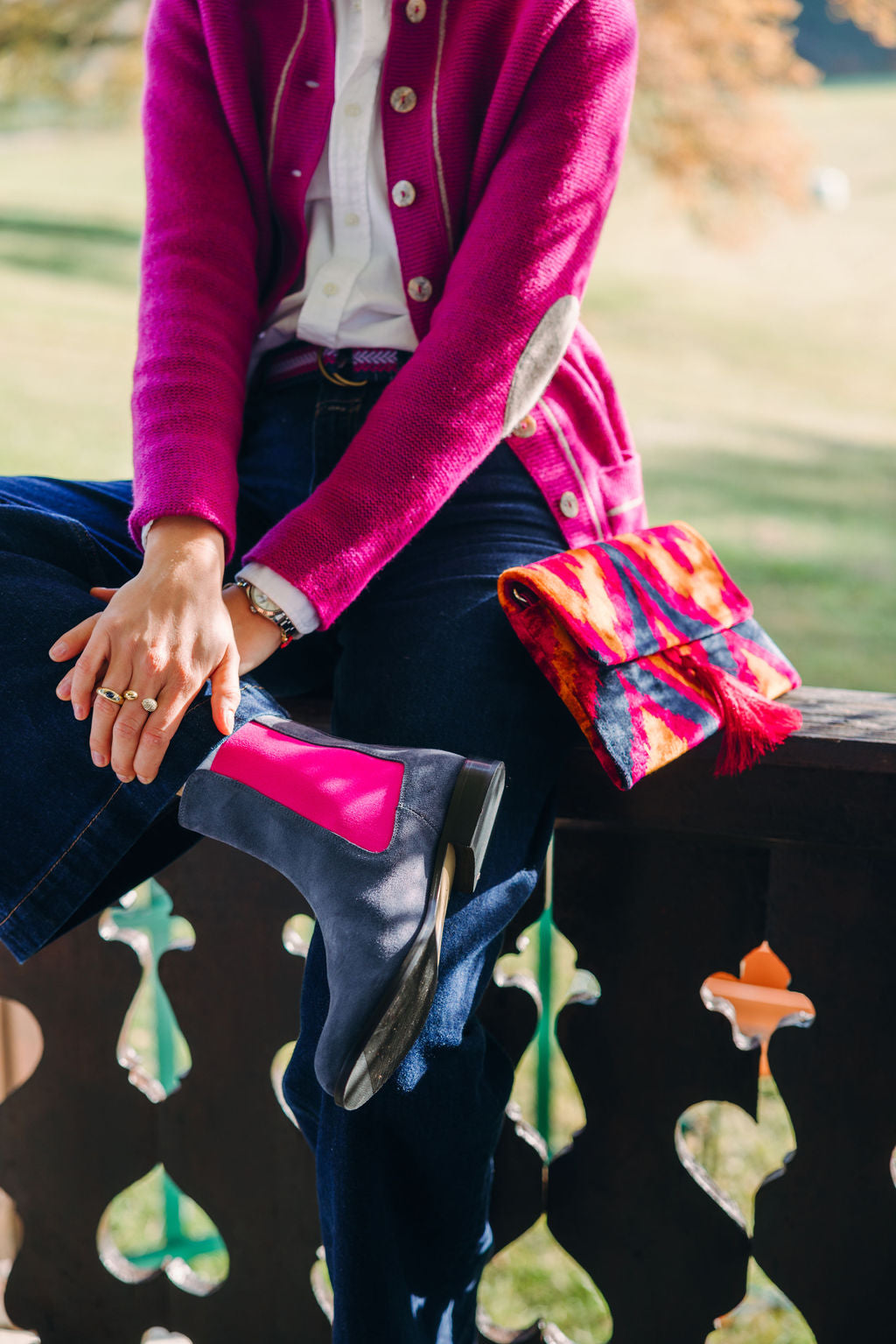 Chelseaboots Grigio - Pink