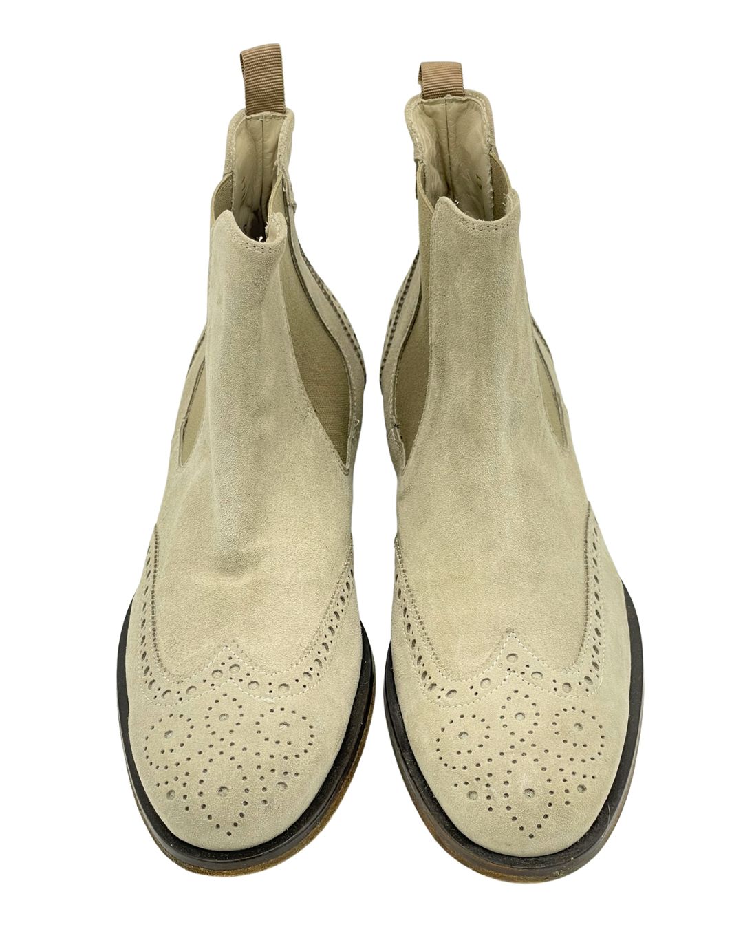 SHOOTINGSCHUH Beige Budapester Chelseaboot 41