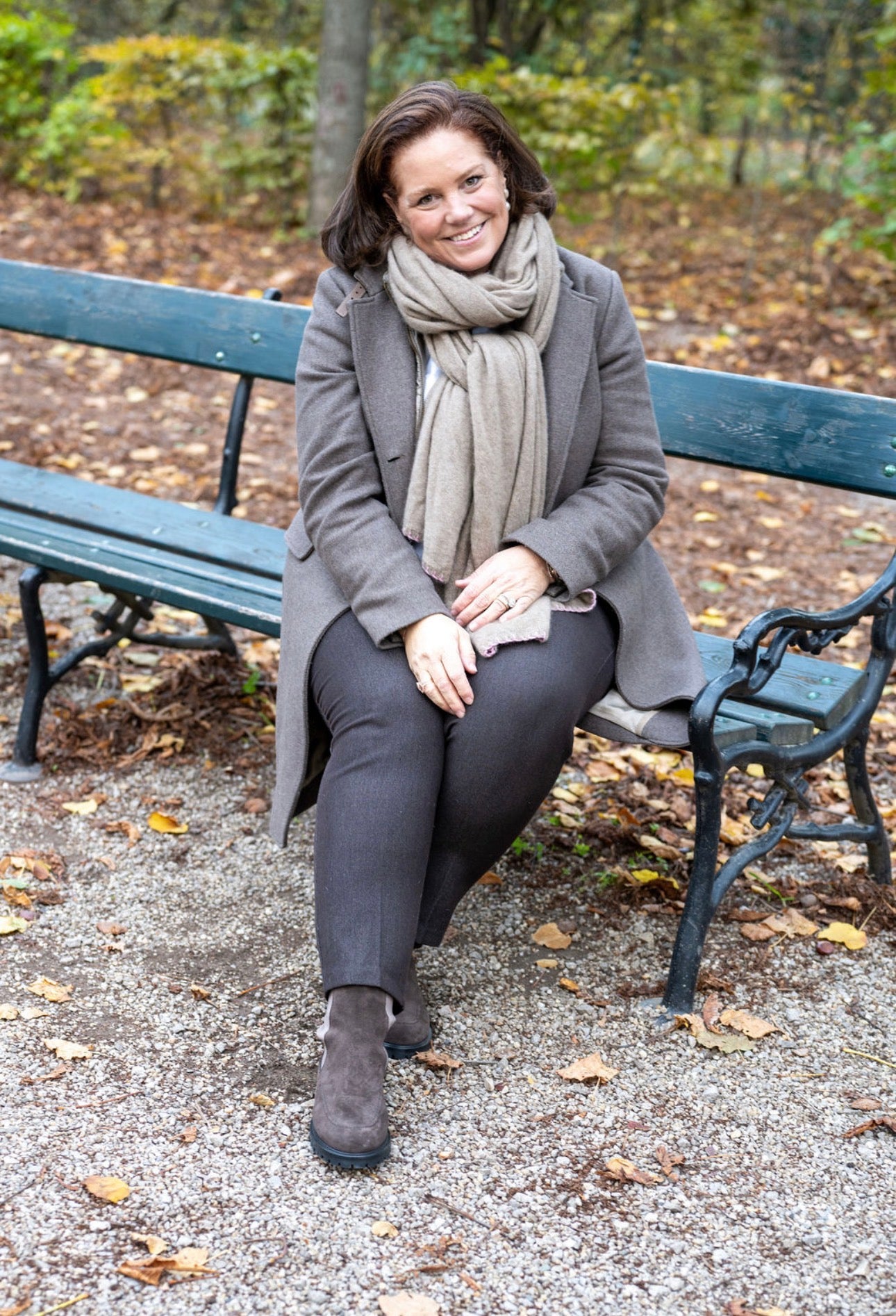 TMH-Taupe Chelseaboots gefüttert