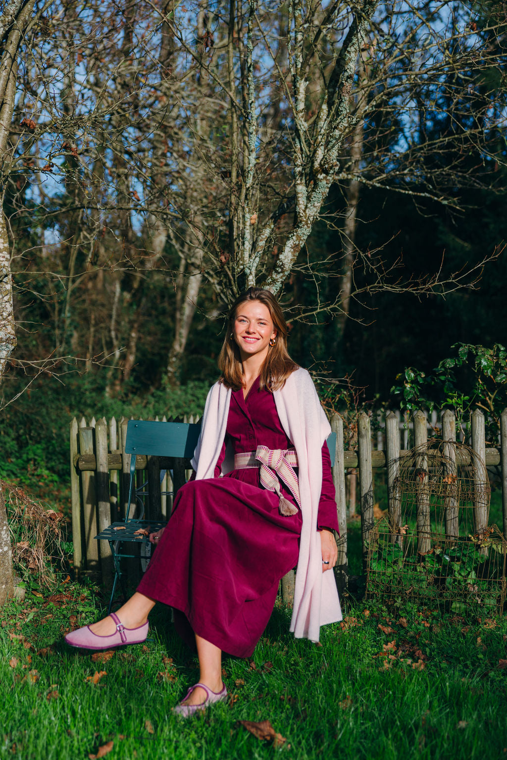 Mary Jane Furlane Velluto Cipria