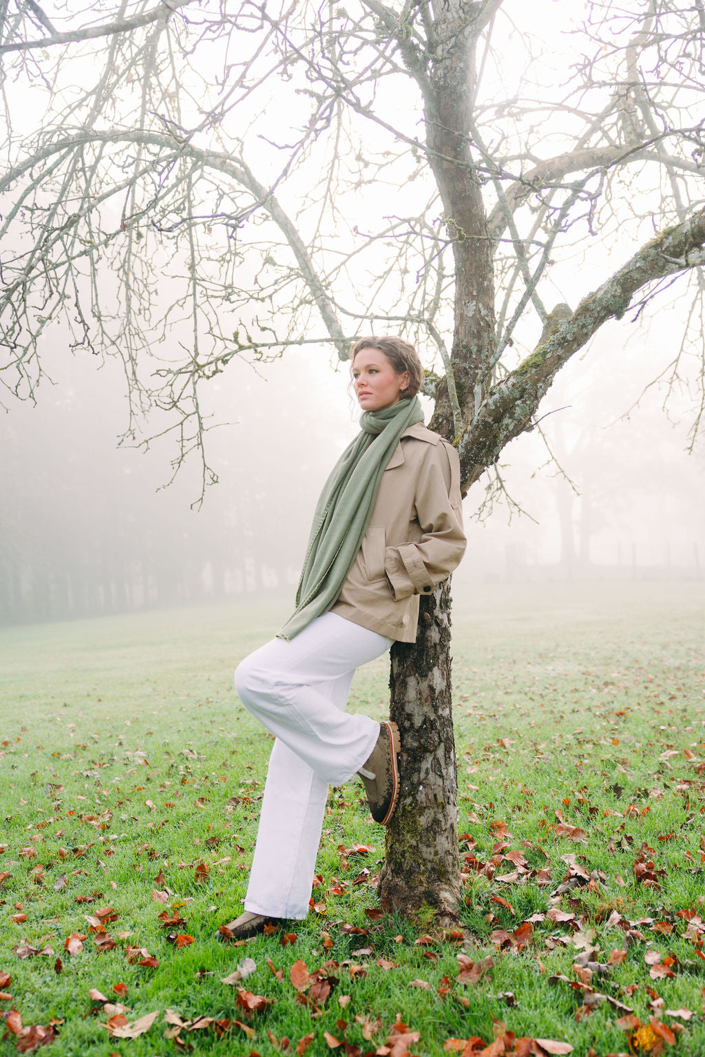 Stiefelette Taupe gefüttert mit Profilsohle