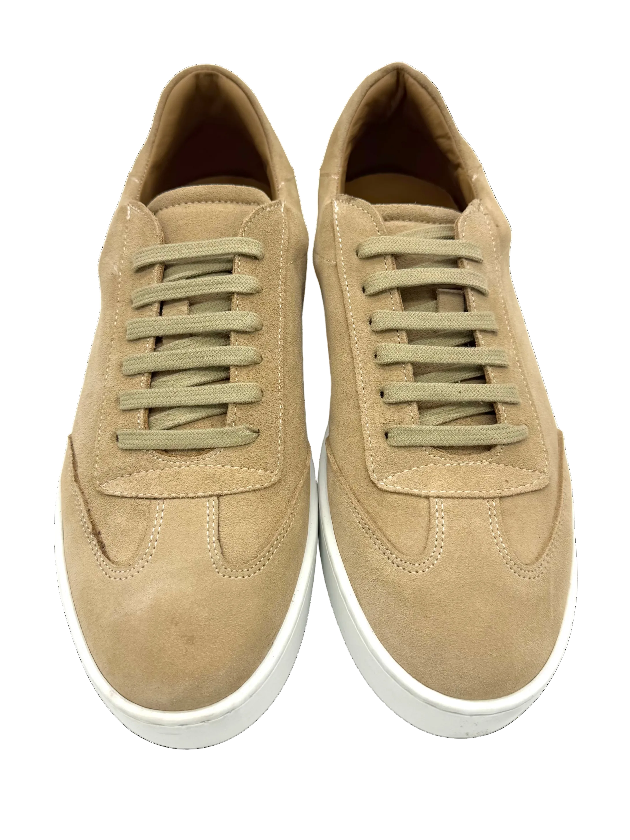 Beige Suede Sneaker Herren