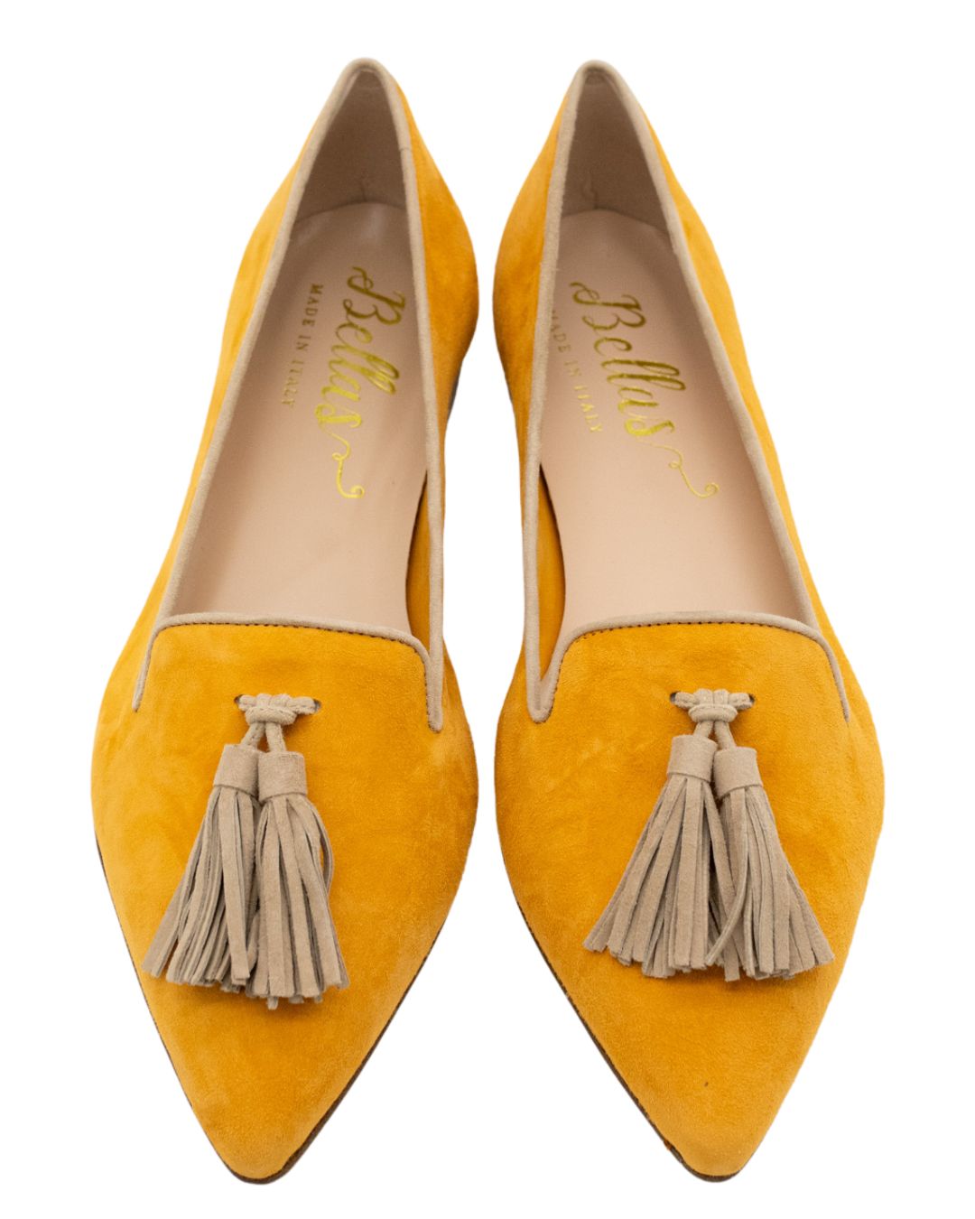 Apricot-Fudge Tasselloafer Pointy (langer Tassel)