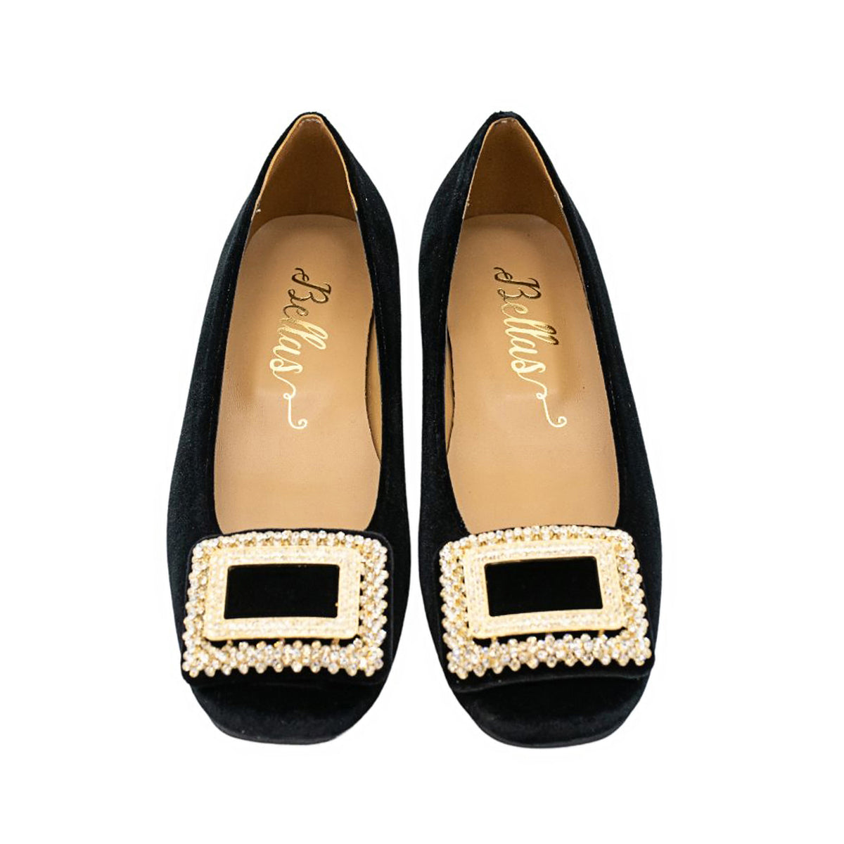 preety ballerina girls velvet flats Ballerina Black Velvet Glitter