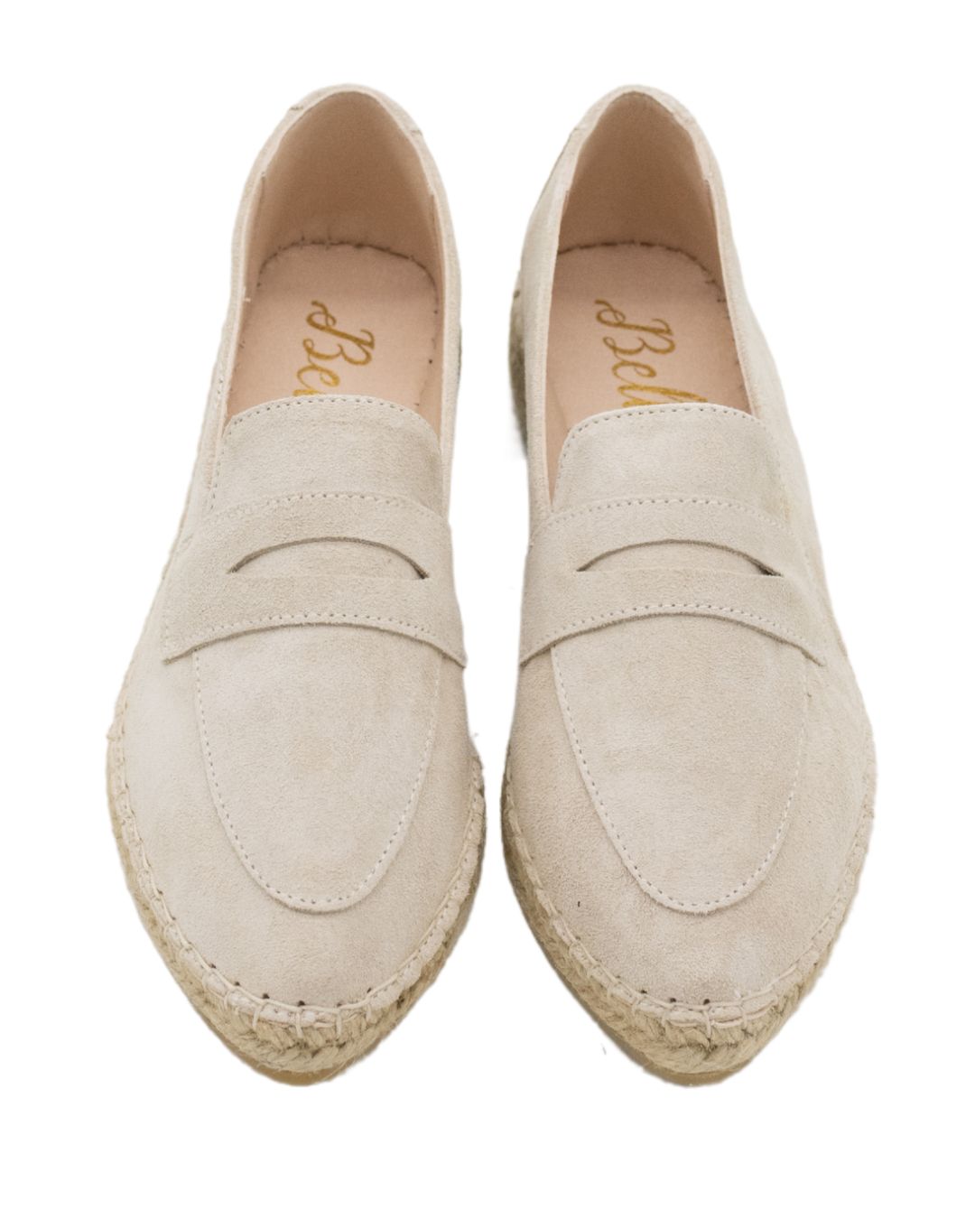 Beige Espadrilles Pointy (ohne Tassel)