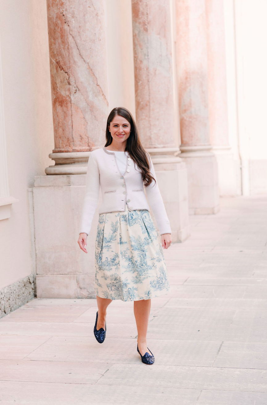 Blu Pailletten Ballerina