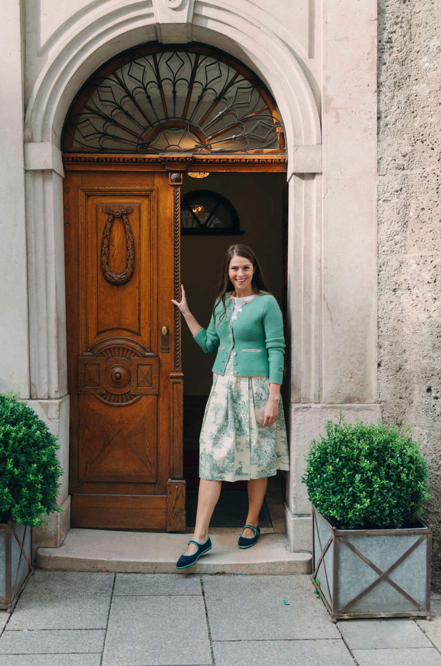 Mary Jane Furlane Velluto Blue