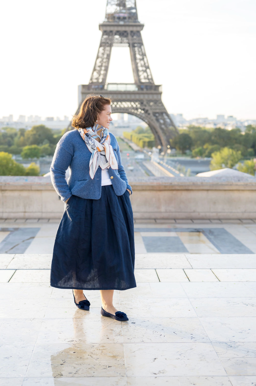 Blu Schleifenloafer Pointy