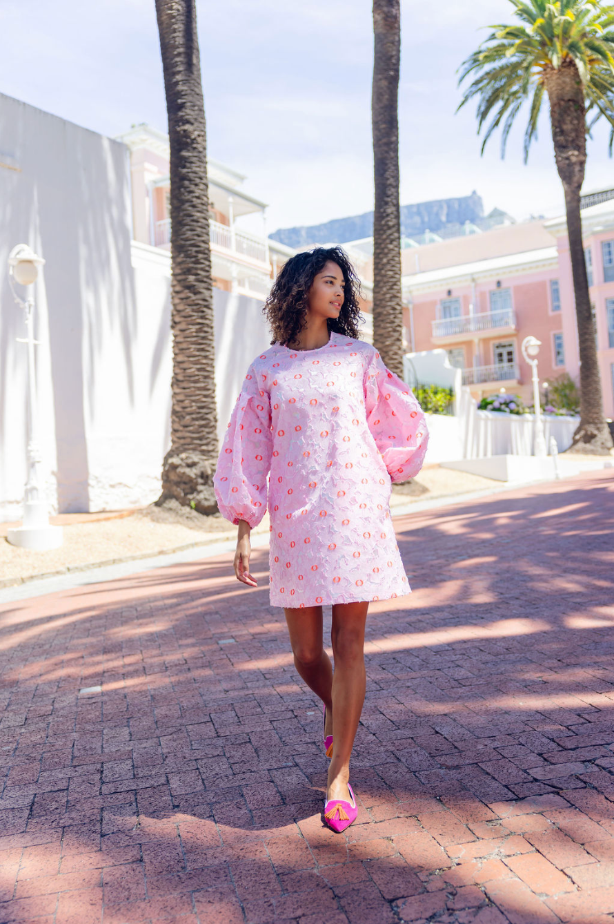 Hot Pink-Apricot-Pig Rose Tasselloafer Pointy (langer Tassel)