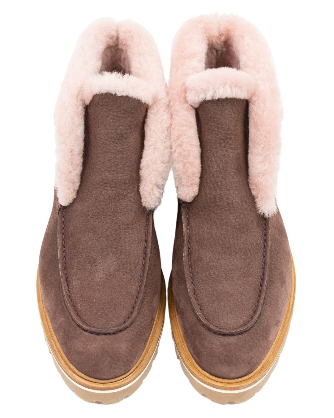 Bordo Stiefelette gefüttert mit Profilsohle