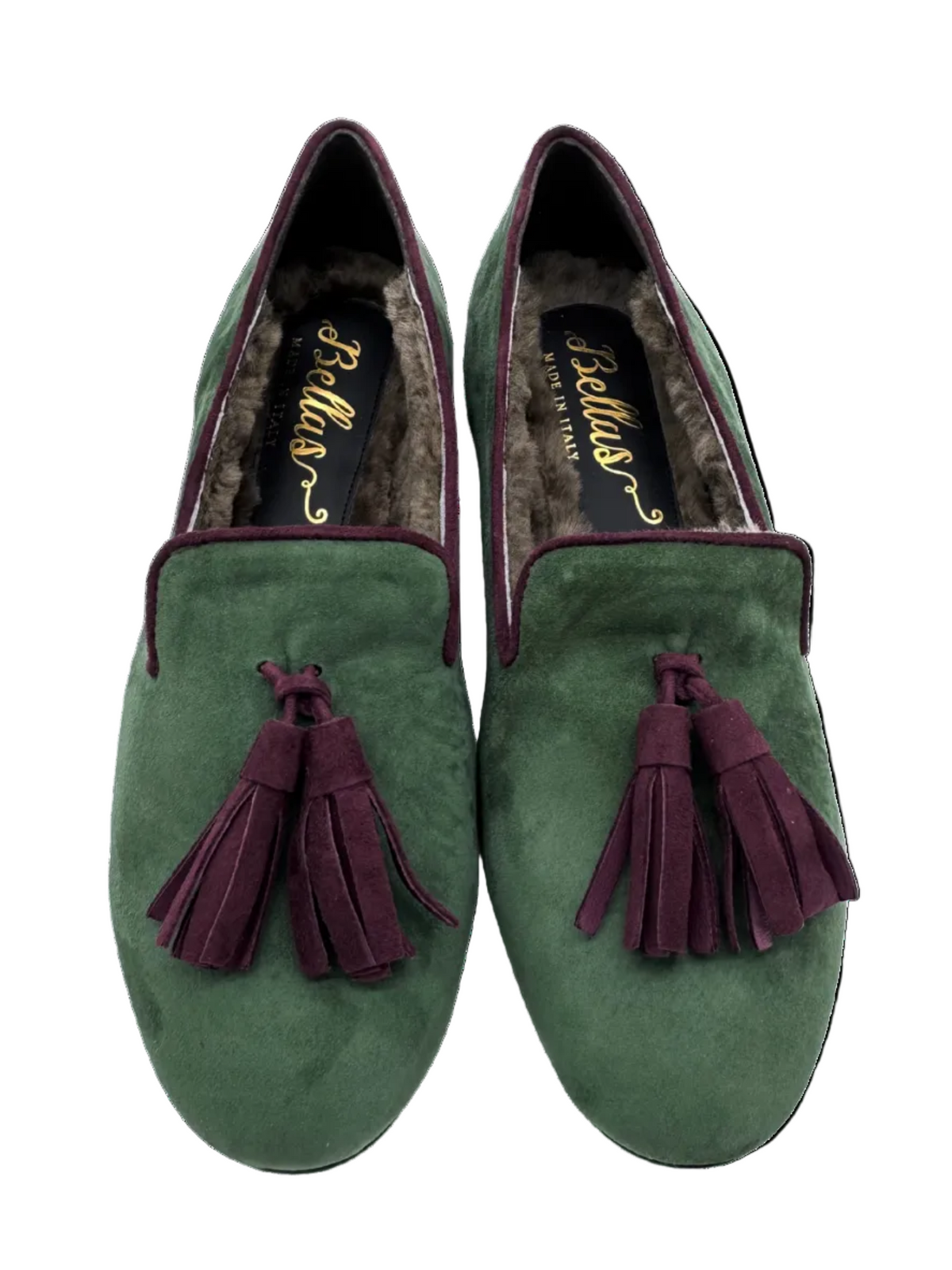 Verde-Bordo Tasselloafer gefüttert