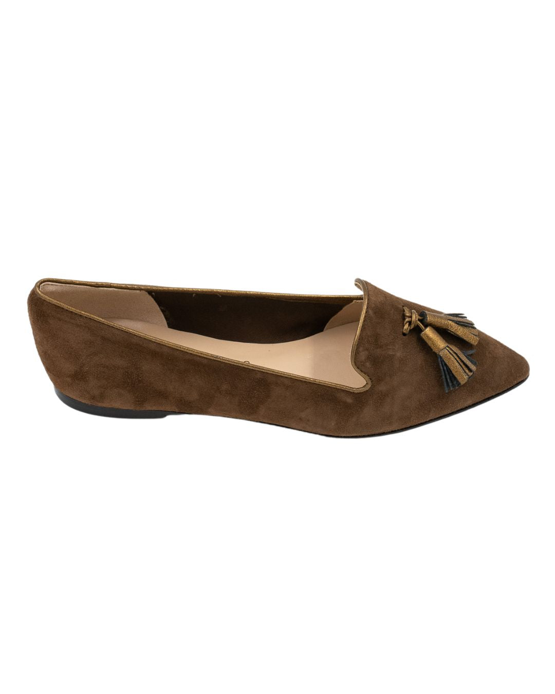 Cacao - Berg Wash Bronzo Tasselloafer Pointy (kurzer Tassel)