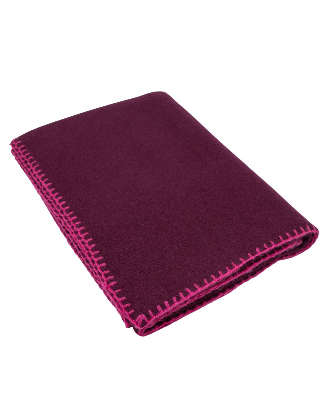 Cashmere Schal Aubergine-Jam on Toast